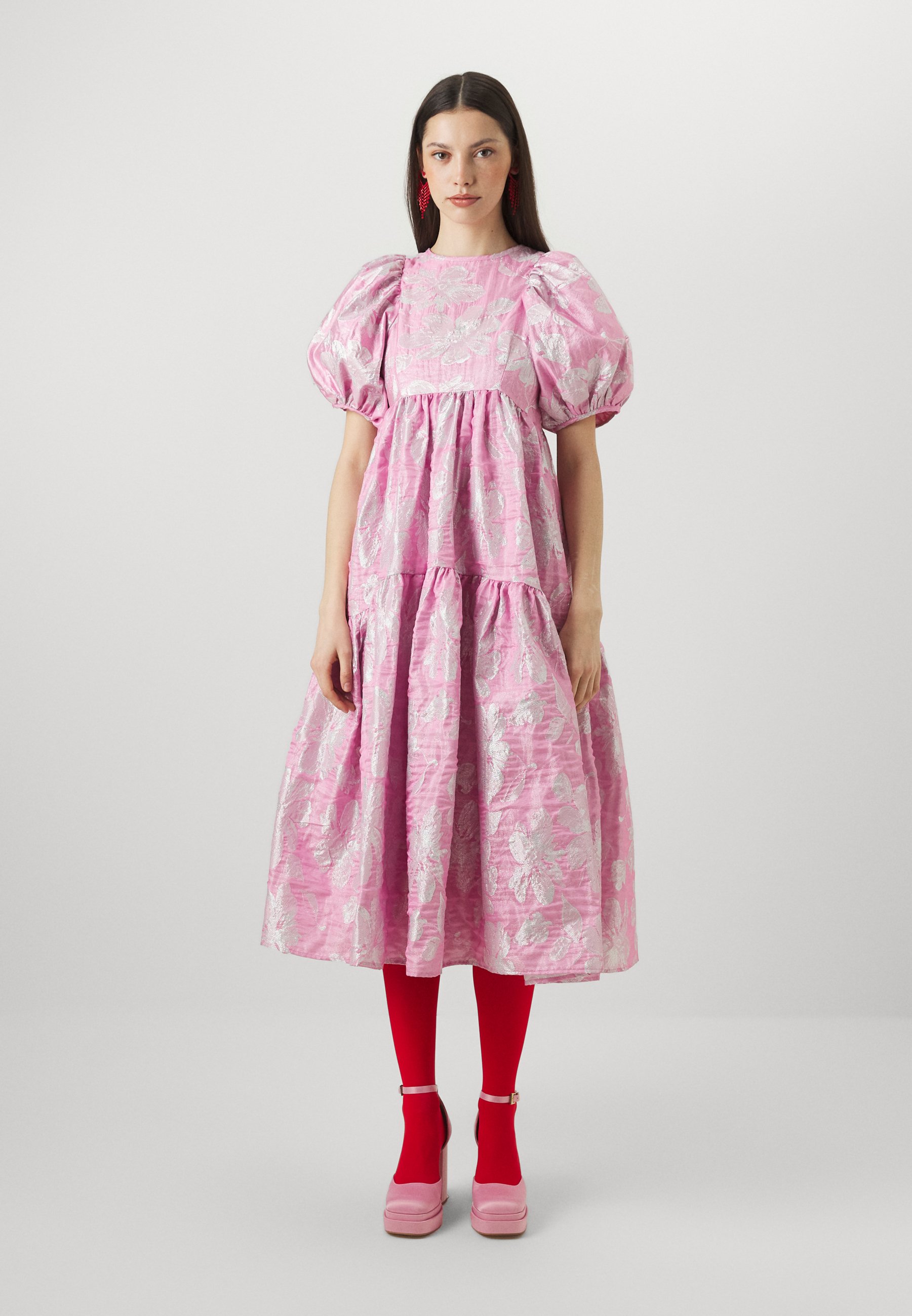 【SISTER JANE】Ives◆ピンク◆フローラル柄◆ミディドレス Ives Floral Midi Dress – Sister Jane
