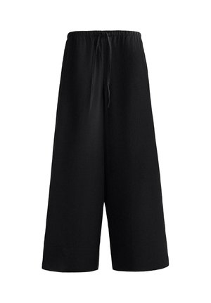 STRAIGHT-LEG WITH SEAM DETAIL - Nohavice - black