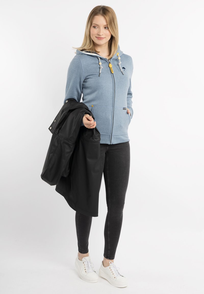 Damen Parkas | Schmuddelwedda SCHMUDDELWEDDA ALTIPLANO Regenjacke / wasserabweisende Jacke schwarz marine melange/schwarz - SS56 Damen Parkas | Schmuddelwedda SCHMUDDELWEDDA ALTIPLANO Regenjacke / wasserabweisende Jacke schwarz marine melange/schwarz - SS56