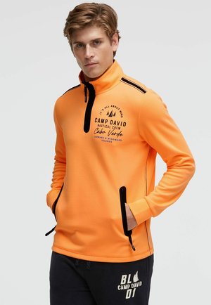 TROYER MIT RÜCKEN-ARTWORK - Sweatshirt - sunrise neon