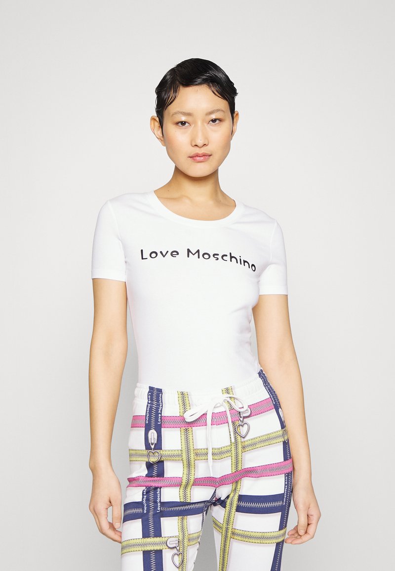 Love Moschino TShirt print white/weiß Zalando.ch