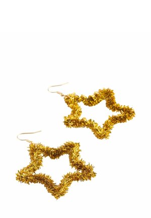 CHRISTMAS TINSEL STAR - Oorbellen - gold tone