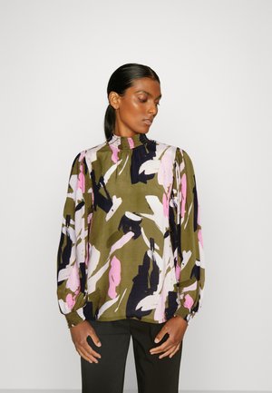 Kaffe KAROSA BLOUSE - Μπλούζα - green