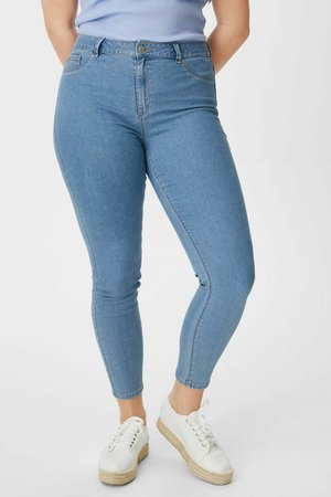Straight leg jeans - denim-light blue