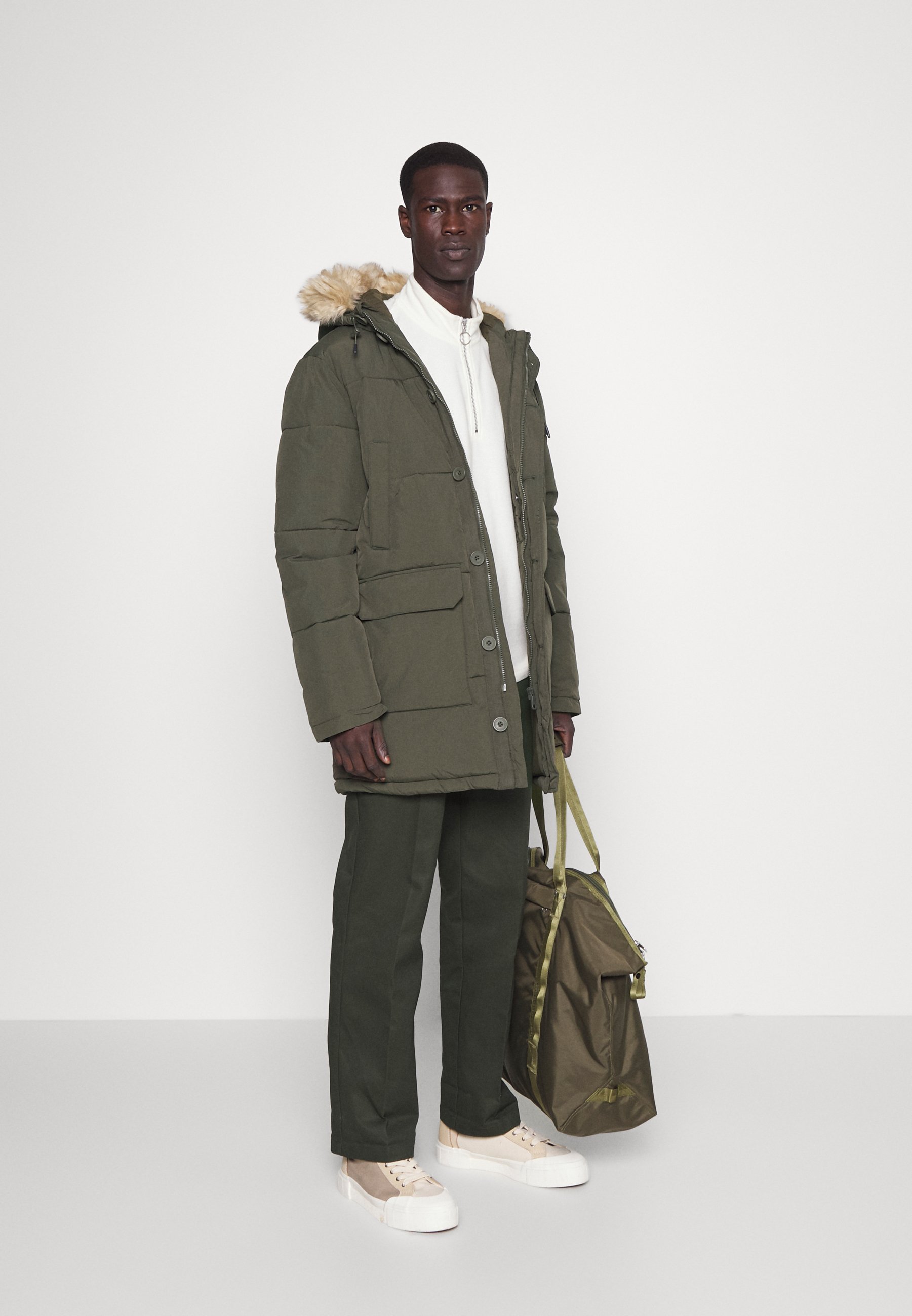 heavyweight longline puffer jacket