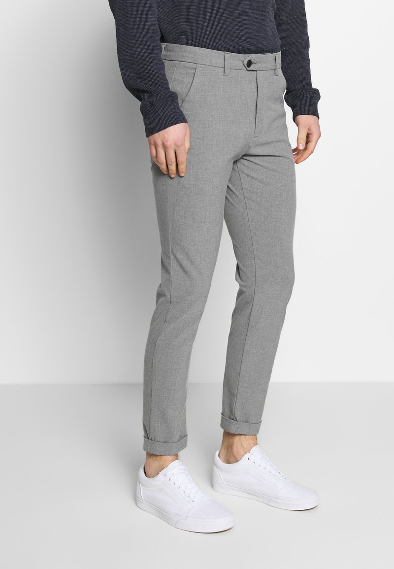 Jack & Jones JJIMARCO JJCONNOR Trousers grey melange/grey Zalando.ie