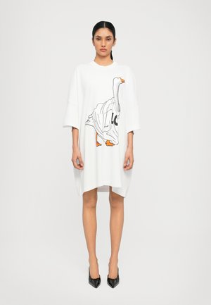 INTERLOCK DRESS - Jersey dress - multi coloured/white