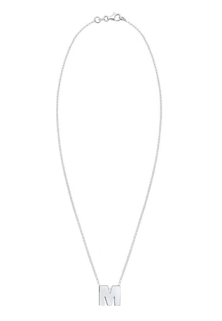 Damen Halsketten | Elli M LETTER Halskette silver-coloured/silberfarben - DJ37591 Damen Halsketten | Elli M LETTER Halskette silver-coloured/silberfarben - DJ37591