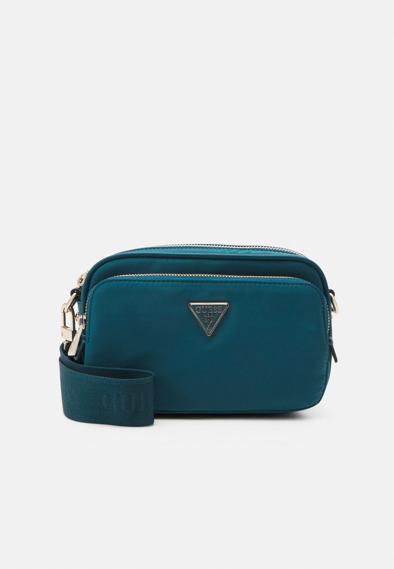Guess GEMMA CROSSBODY CAMERA Sac bandoulière teal/bleu pétrole
