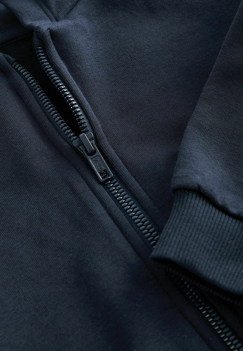 Sweat Homme Next Bleu - Zip Intégral - Taille L - 100% Polyester - Occasion Parfait