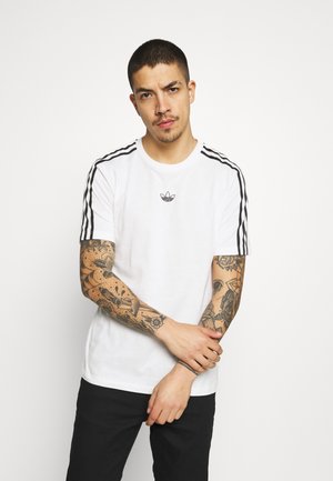 STRIPE UNISEX - Print T-shirt - chalk white