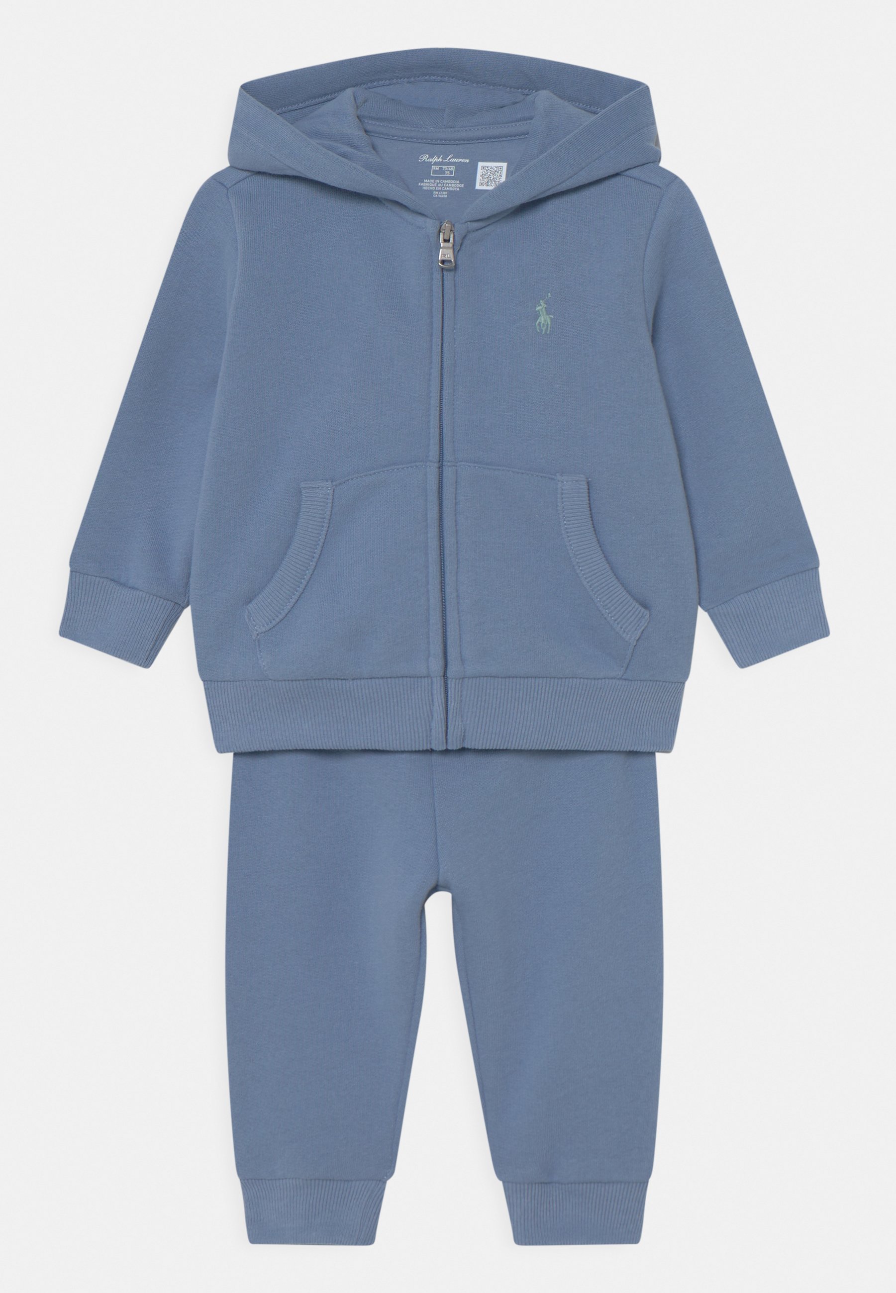 Polo Ralph Lauren BABY HOOD PANT SET - Trainingspak - channel blue/blauw -  Zalando.nl