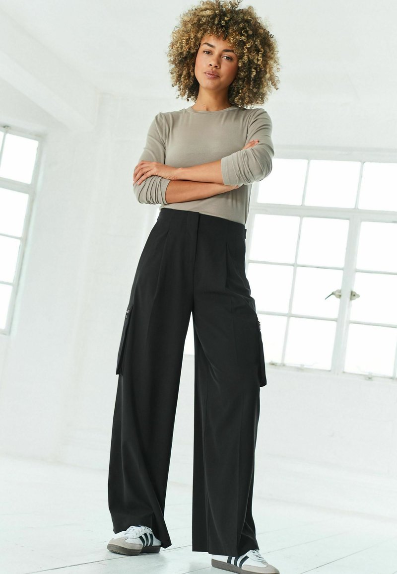 Next - Pantalon cargo - black, Agrandir