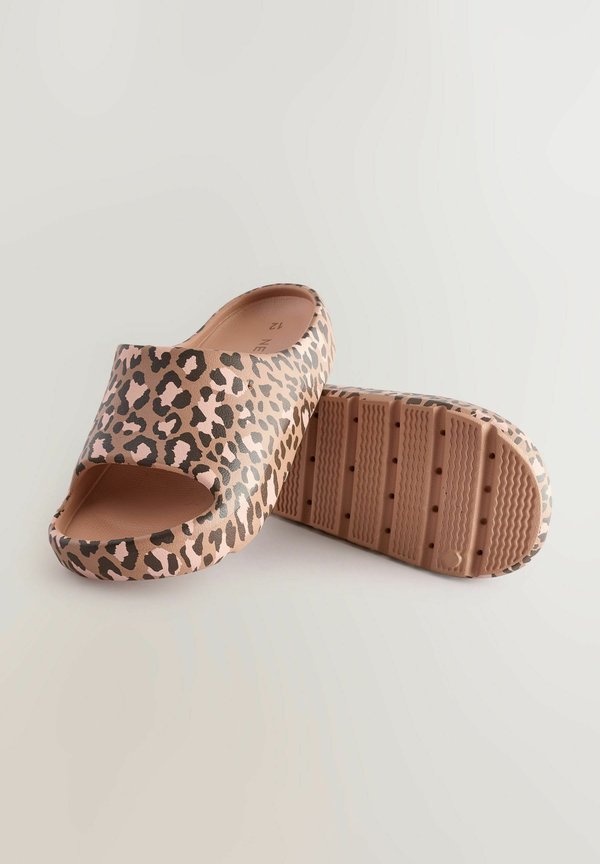 REGULAR FIT – CHUNKY – Badesandale – animal print