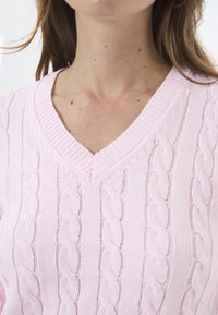 Felix Hardy CABLE V-NECK  - Tubino - light pink