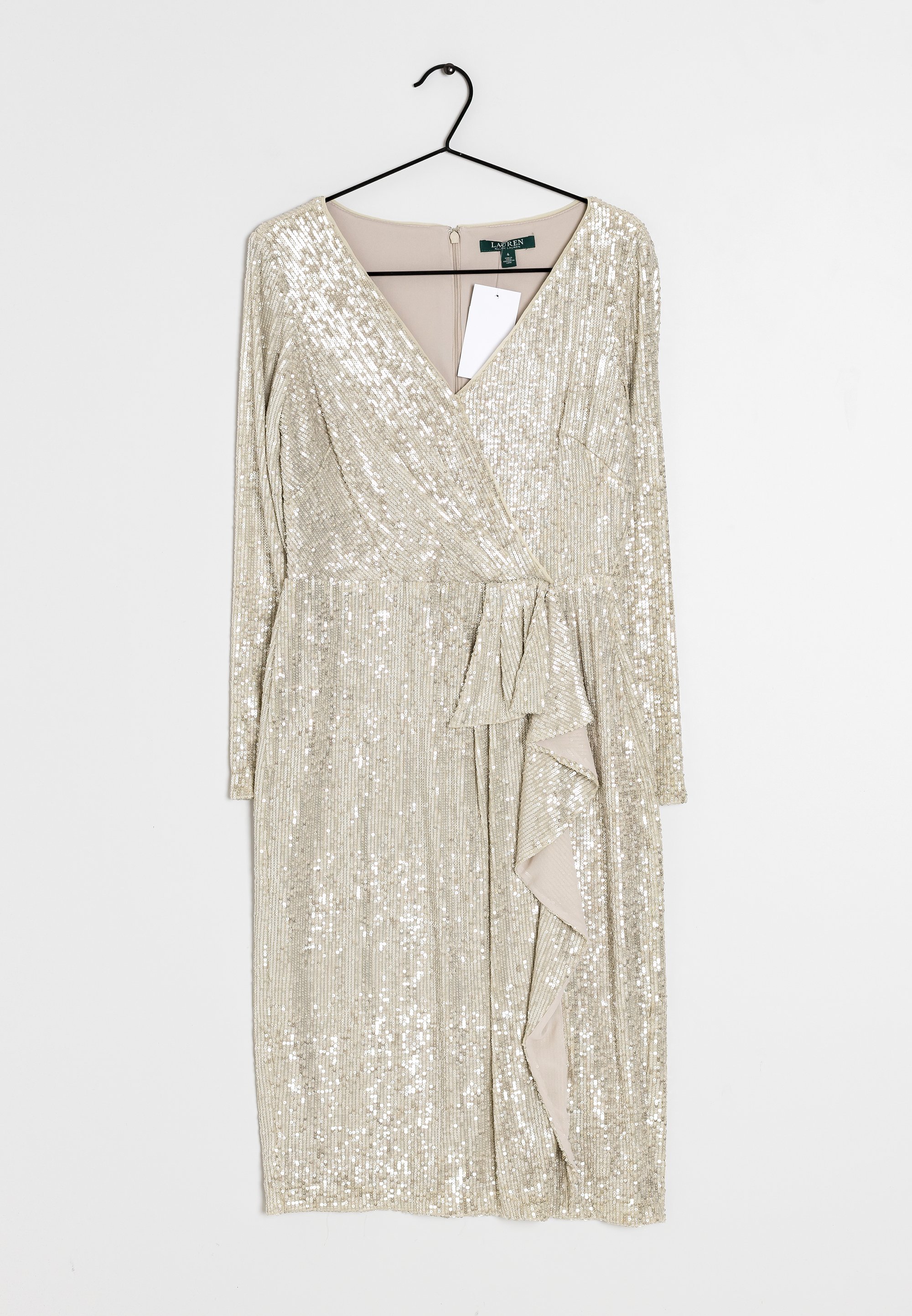 ralph lauren white sequin dress Ralph Lauren Purple Label Beaded & Embroidered Chiffon Dress, Spring 2012 Runway