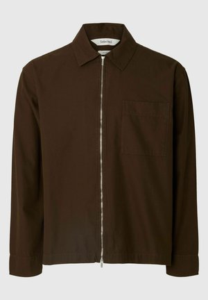 Selected, OVERSHIRT RELAXED FIT - Chaqueta fina - demitasse