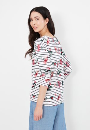 HARBOUR PRINT - Long sleeved top - floral cream stripe