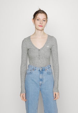 ICON COZY HENLEY - Top s dlouhým rukávem - grey