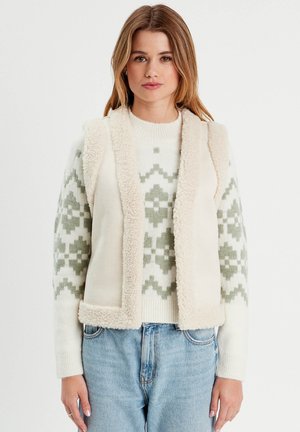 ÄRMELLOSE - Veste sans manches - ecru