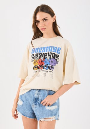 Even&Odd Tricou cu imprimeu - white