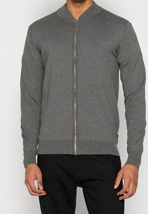 Chaqueta de punto - mottled light grey