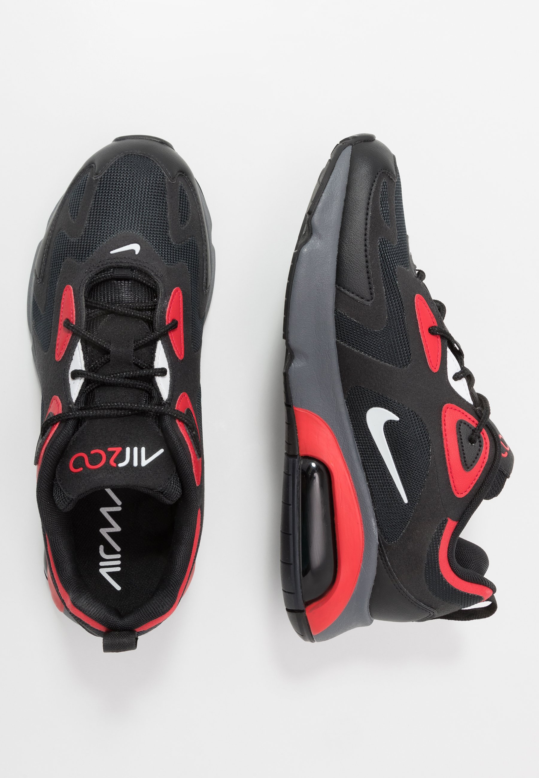 black and red air max 200