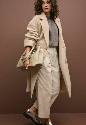 REVERE COLLAR COATIGAN PETITE - Klasick kabt - oatmeal