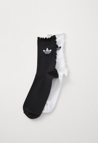 RUFFLE SOCK 2PACK - Socken - white/black