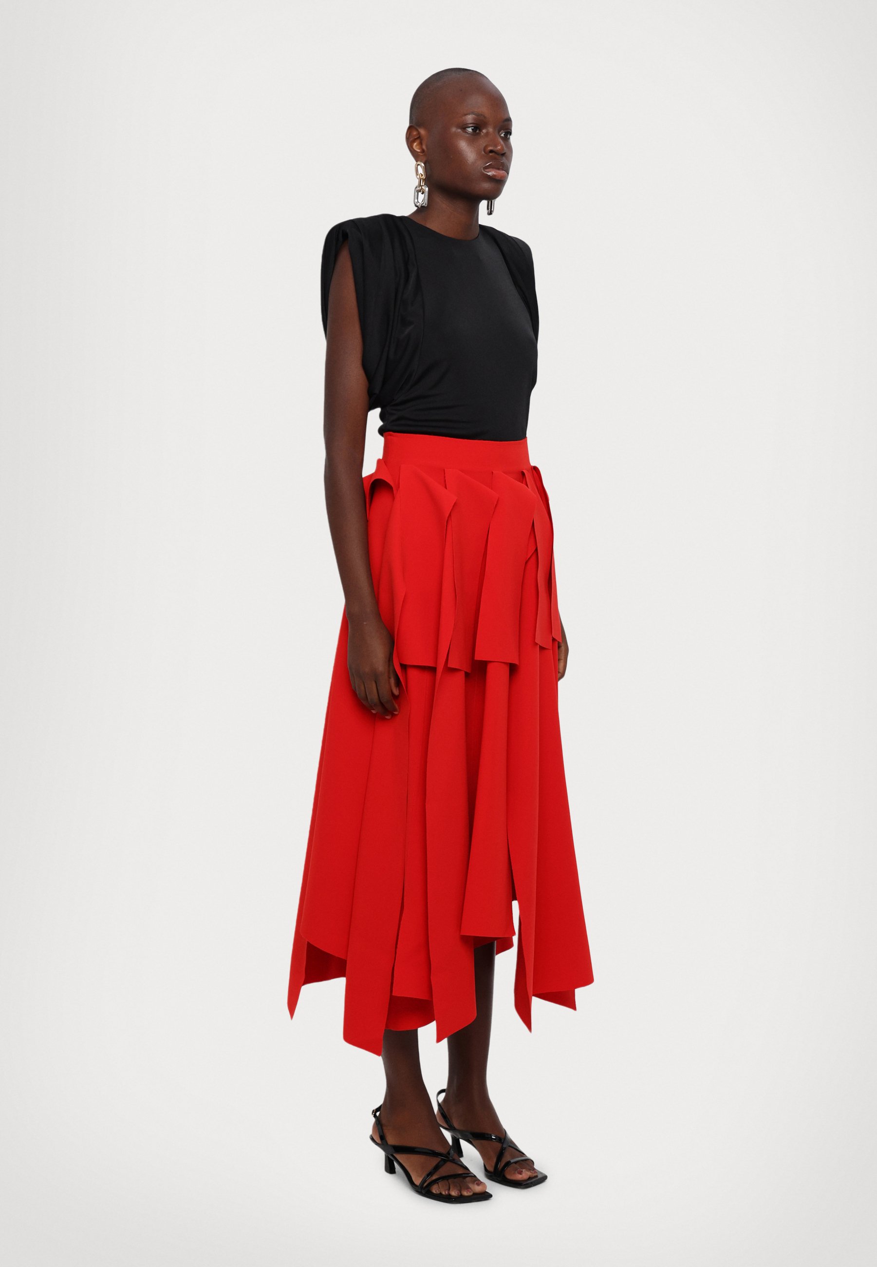 A.W.A.K.E. MODE MULTIPLE ASYMMETRIC PANELS SKIRT - A-line skirt