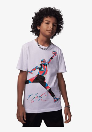 JUMPMAN HEIRLOOM TEE UNISEX - Nyomott mintás póló - white