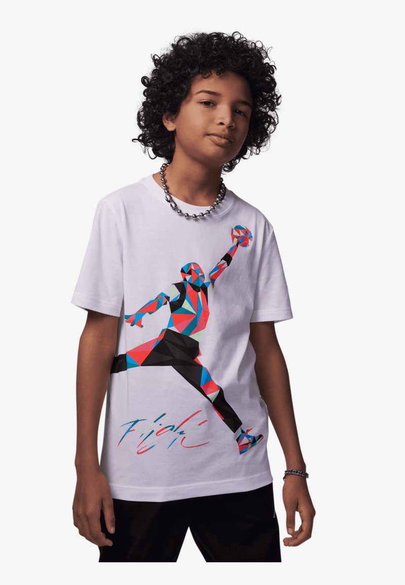 Jordan JUMPMAN HEIRLOOM TEE UNISEX - Trükipildiga T-särk - white