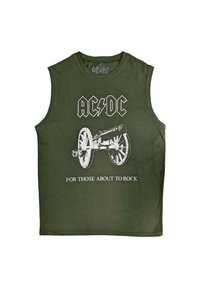 Paradiso Clothing AC/DC ABOUT TO ROCK MUSCLE - Top - green