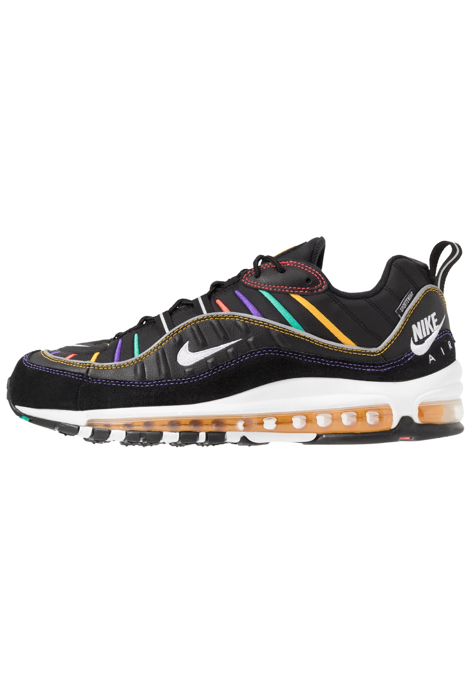 AIR MAX 98 PRM - Sneakers laag - black/flash crimson/kinetic green/psychic purple/university gold/white AIR MAX 98 PRM - Sneakers laag - black/flash crimson/kinetic green/psychic purple/university gold/white