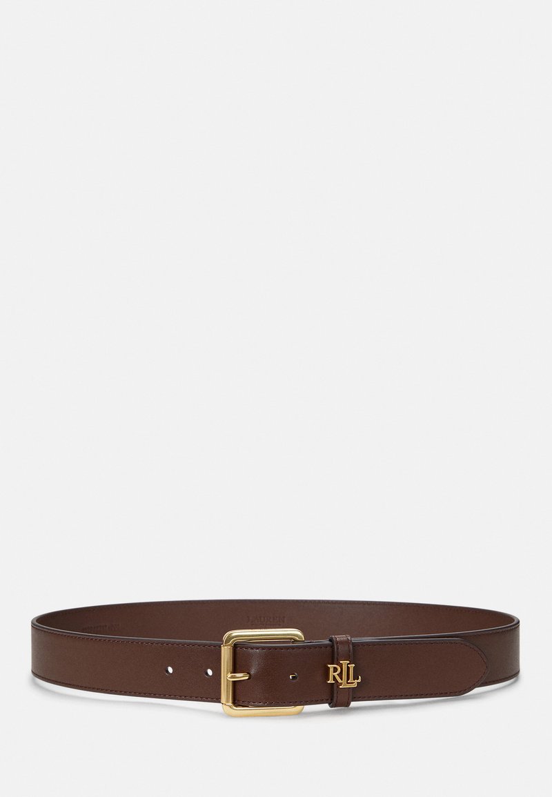 Lauren Ralph Lauren LOGO KEEPER LEATHER BELT - Diržas - dark mahogany