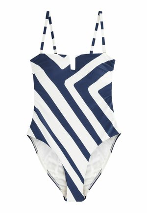 TALL SHAPING TUMMY CONTROL - Uimapuku - navy white chevron