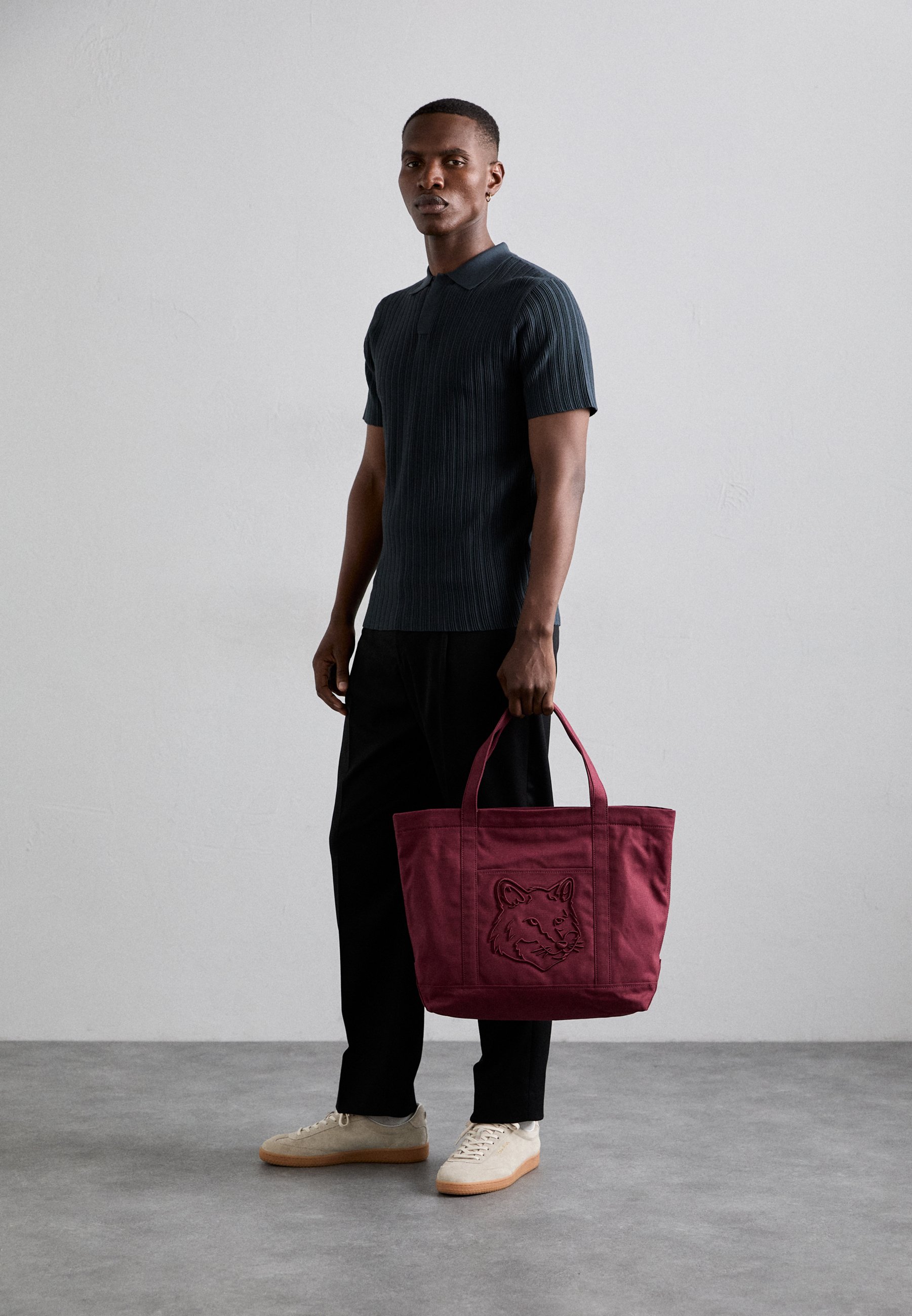 Maison Kitsuné FOX HEAD LARGE UNISEX - Tote bag - redstar