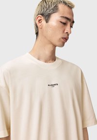 AllSaints MIKRO CREW - T-shirts basic - ashen white