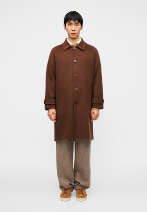 COAT BRYCE COAT DOUBLE SPLIT - Mantel - iced coffee