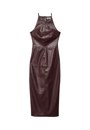 MIDI - Robe fourreau - mottled dark purple