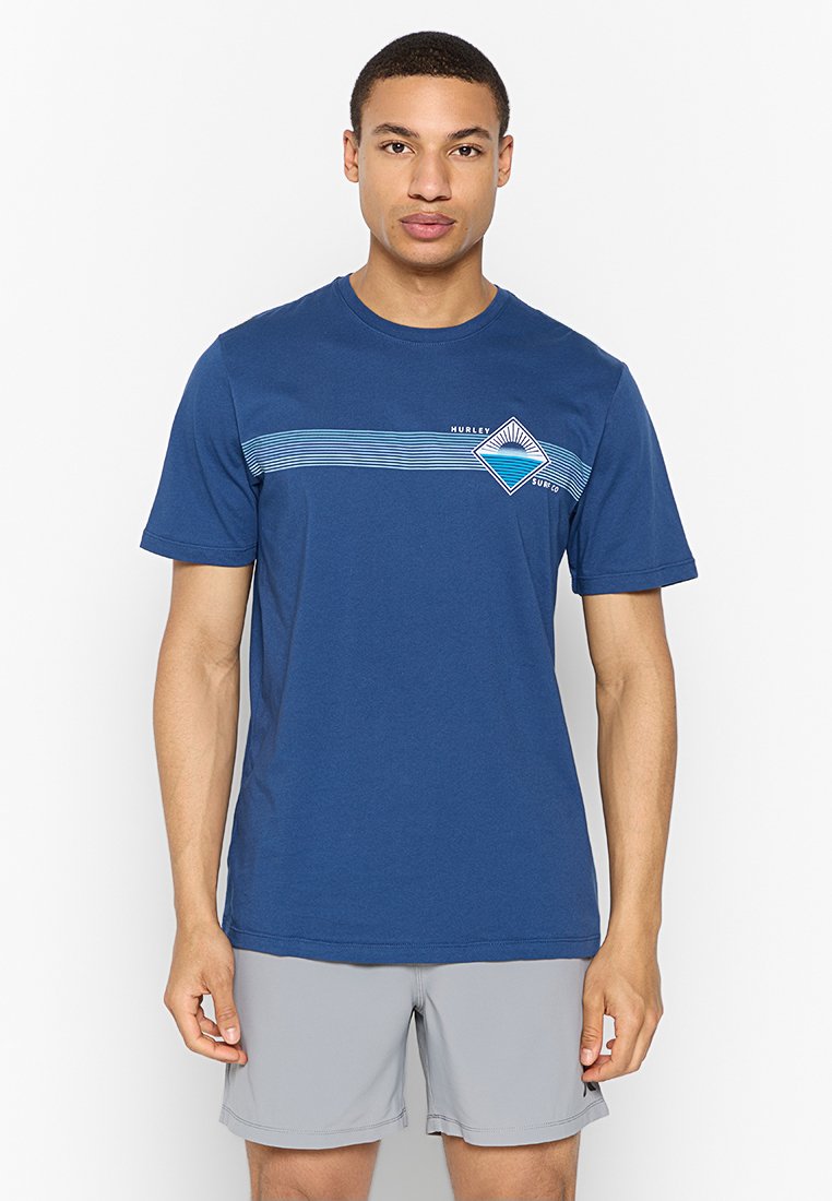 hurley T-shirt print blauw
