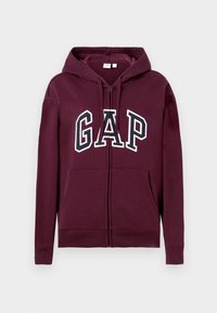 HERITAGE - Zip-up sweatshirt - ruby wine