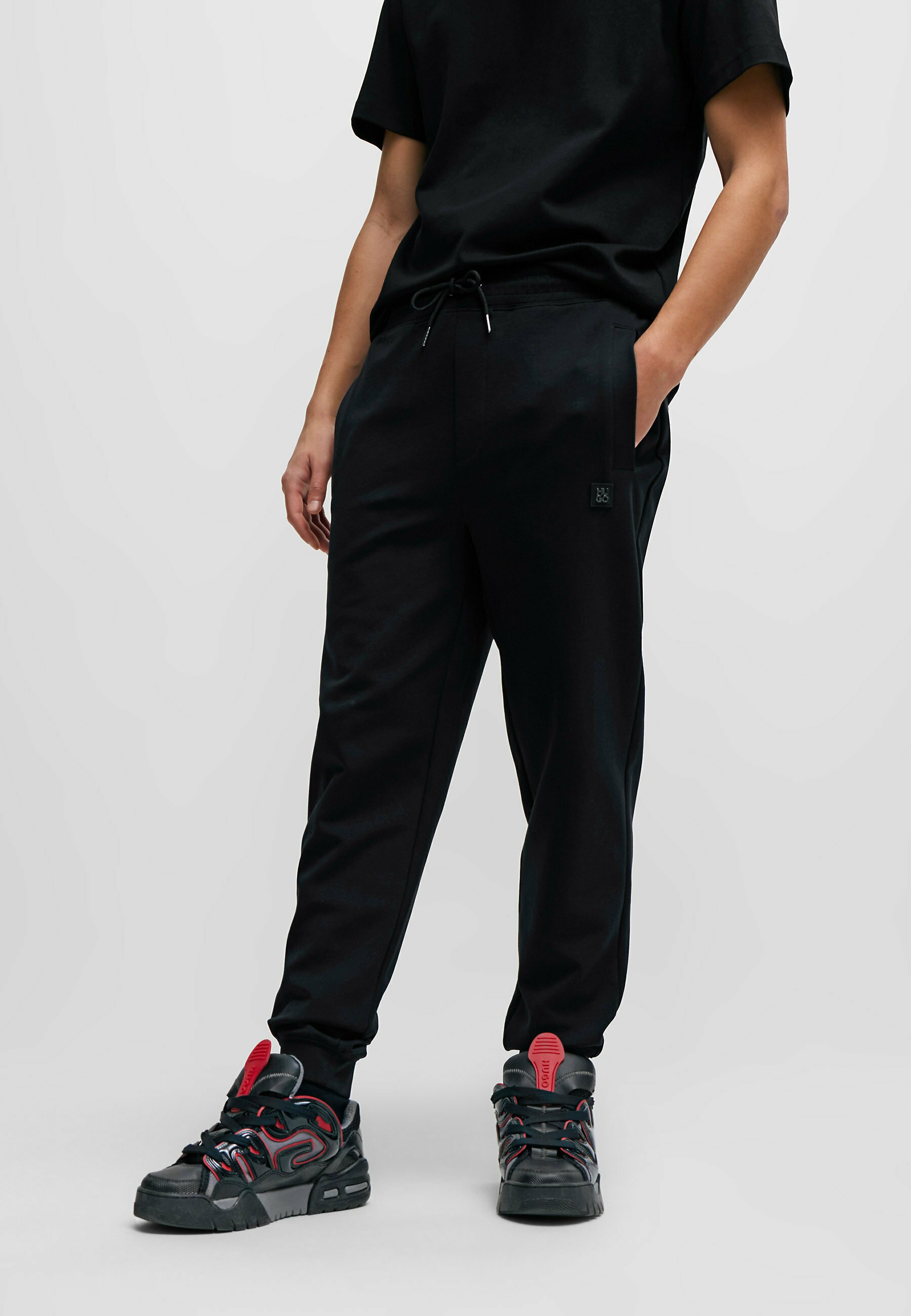 Pantalon Jogging Hugut Poches Zippées Léger Pantalon De Survêtement Homme Hugut Avec Poches Zippées - Tissu Extensible 4 Sens, Coupe Fuselée, Pour Running, Training, Détente Jogging Sport Léger