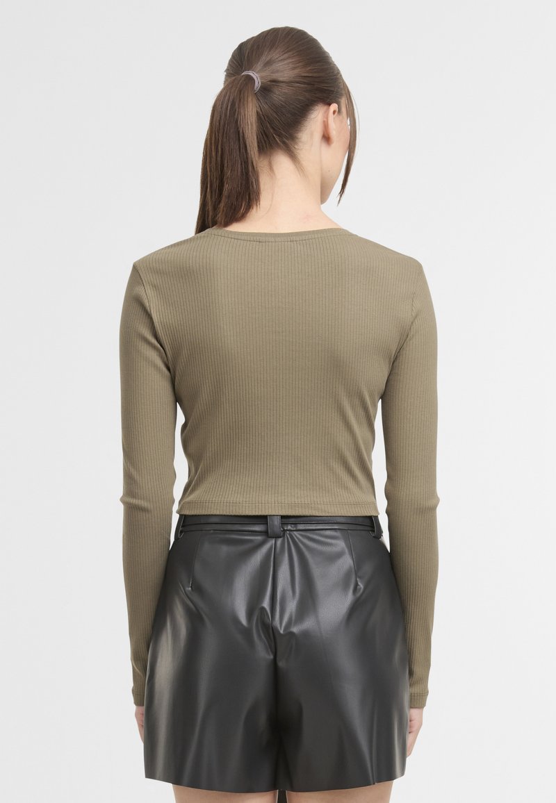 Noisy May Maglietta Donna A Maniche Lunghe Con Nodo Davanti - Modello Nmdrakey Twiggi L/S Top FWD Noos