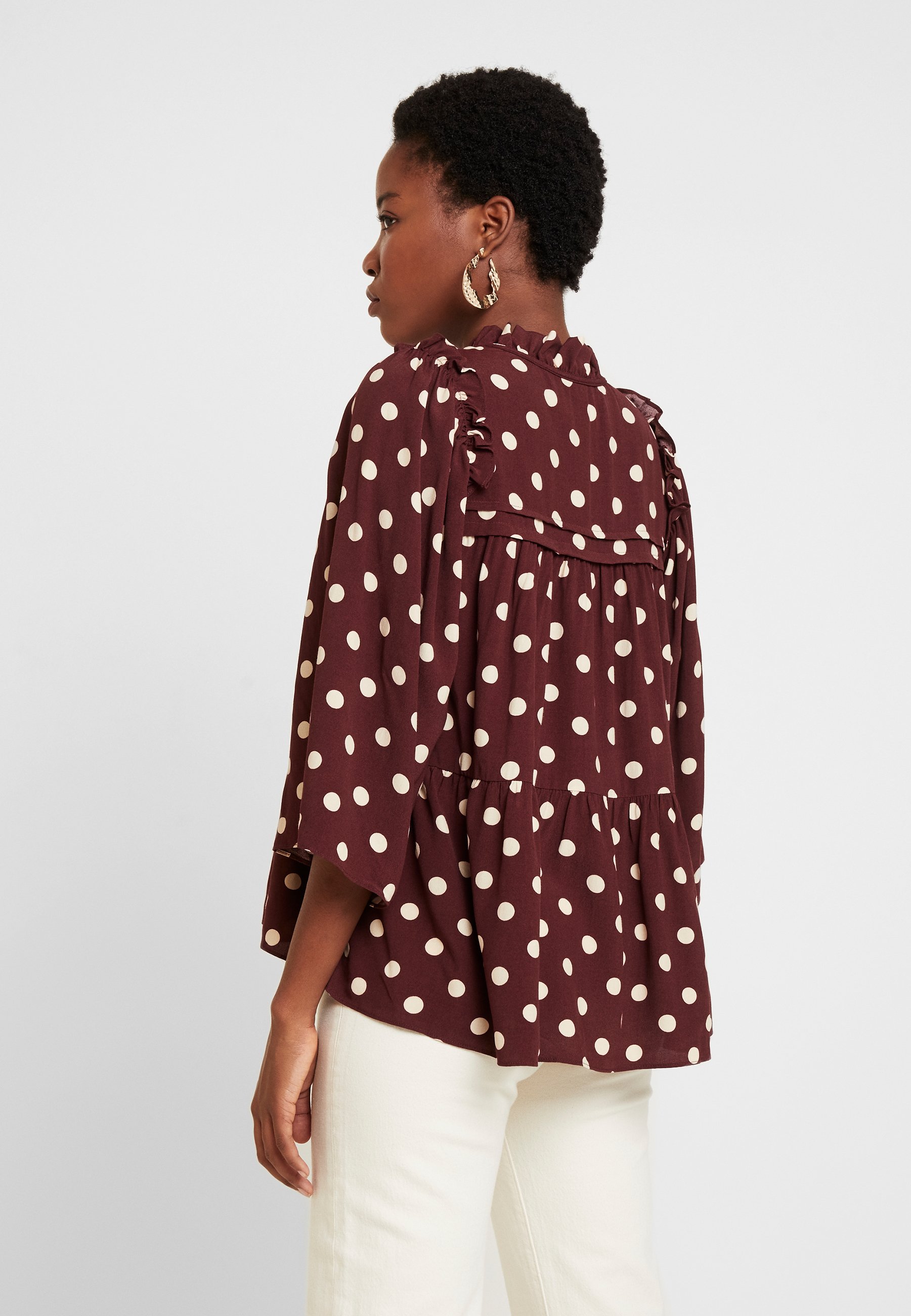 Noa Noa BLOUSE SLEEVE Bluser bordeaux Zalando.no someday. ZENRY GARDEN - Bluser - soft stone