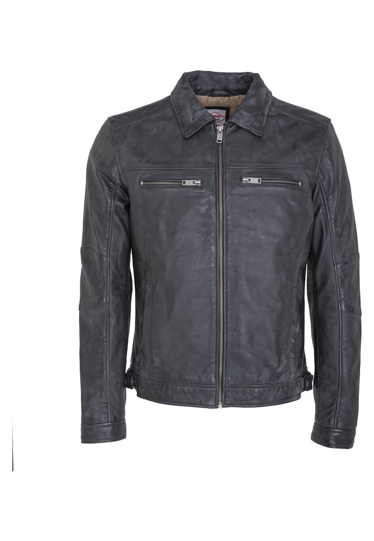 Lee Cooper Leren jas zwart