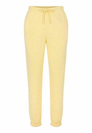 Pieces PCCHILLI PANTS - Pantalones deportivos - pale banana