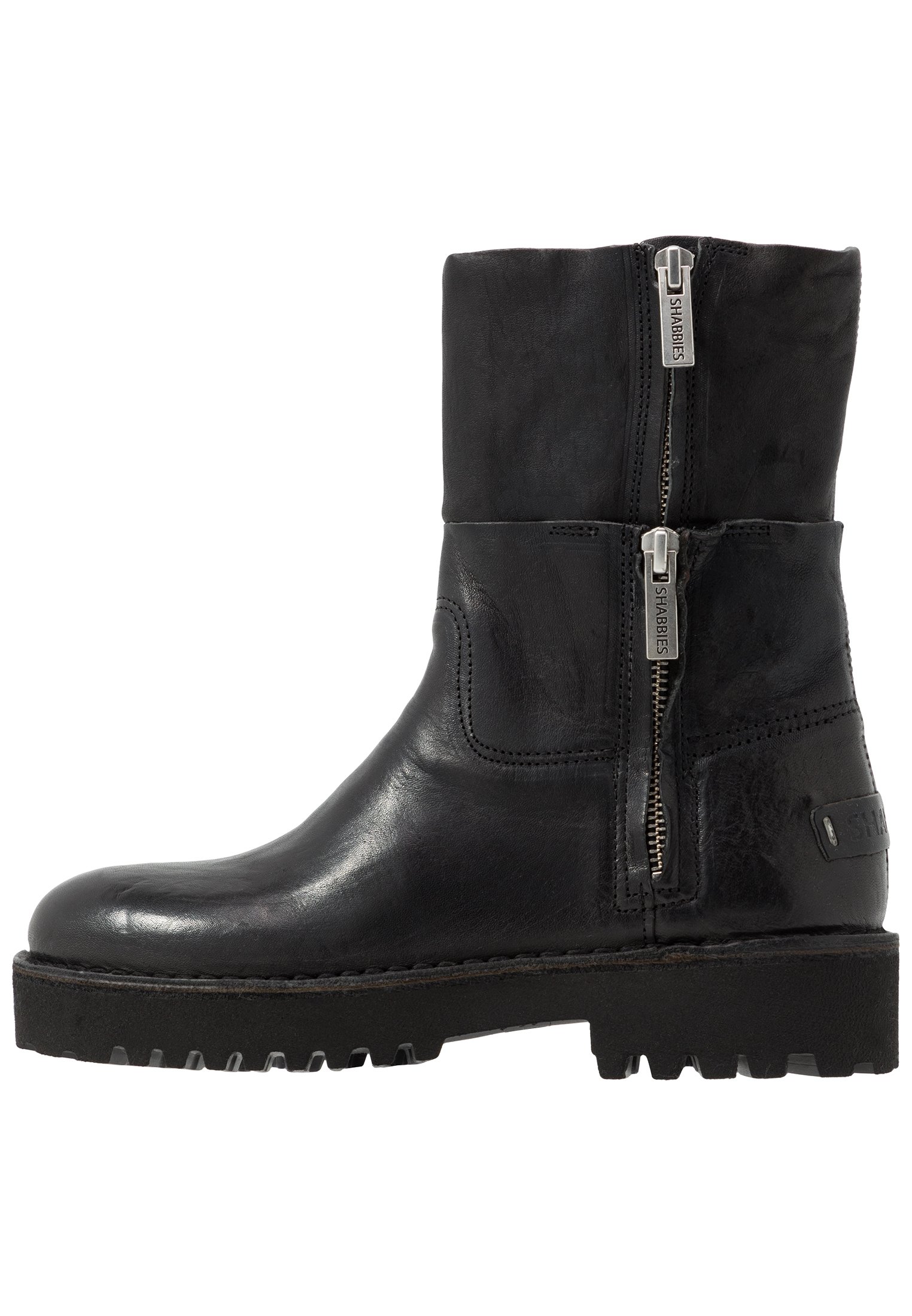 Shabbies Amsterdam Enkellaarsjes met plateauzool black Shabbies Amsterdam Enkellaarzen online kopen | ZALANDO