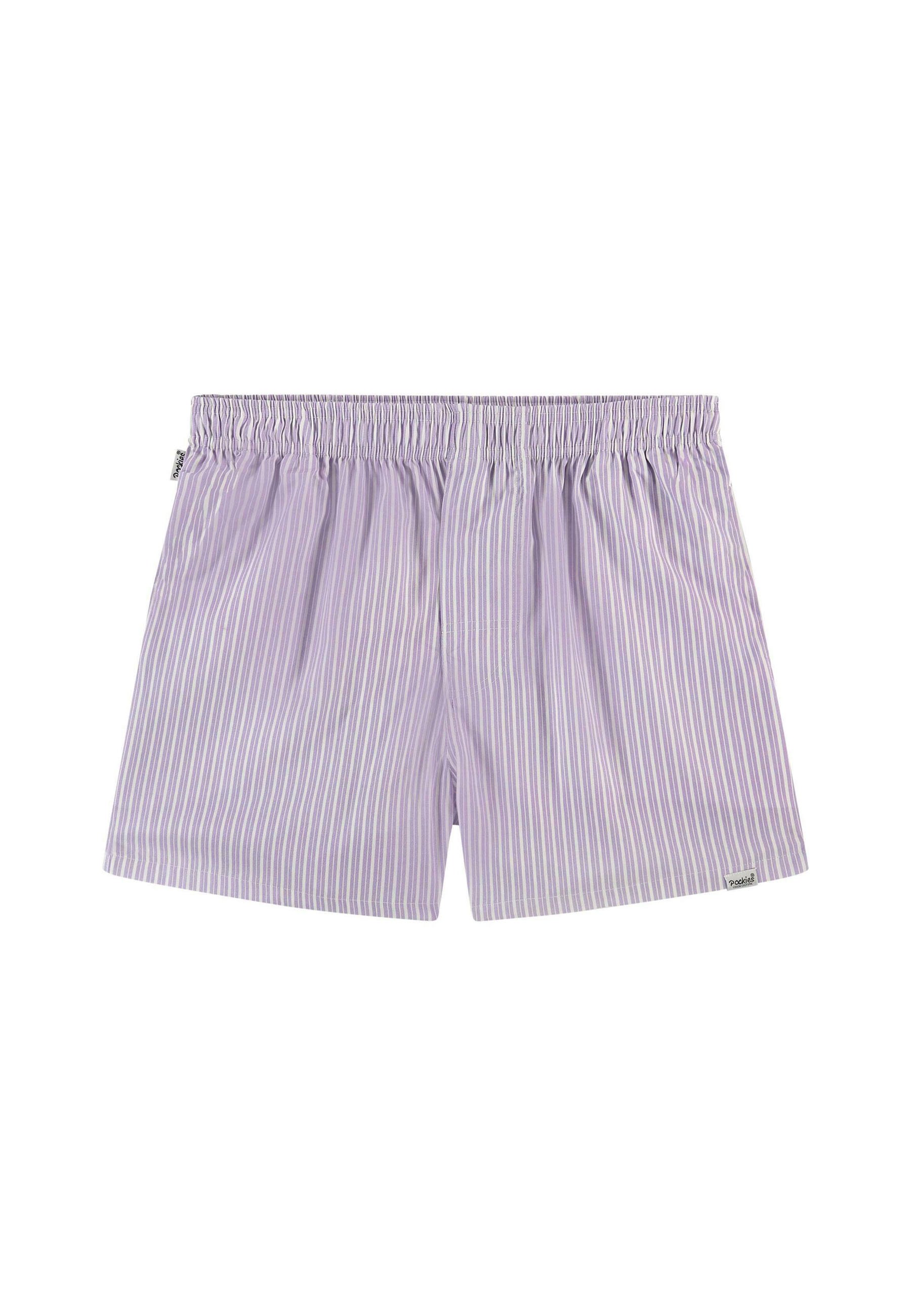 Pockies STRIPES Boxer shorts lavender purple white/purple
