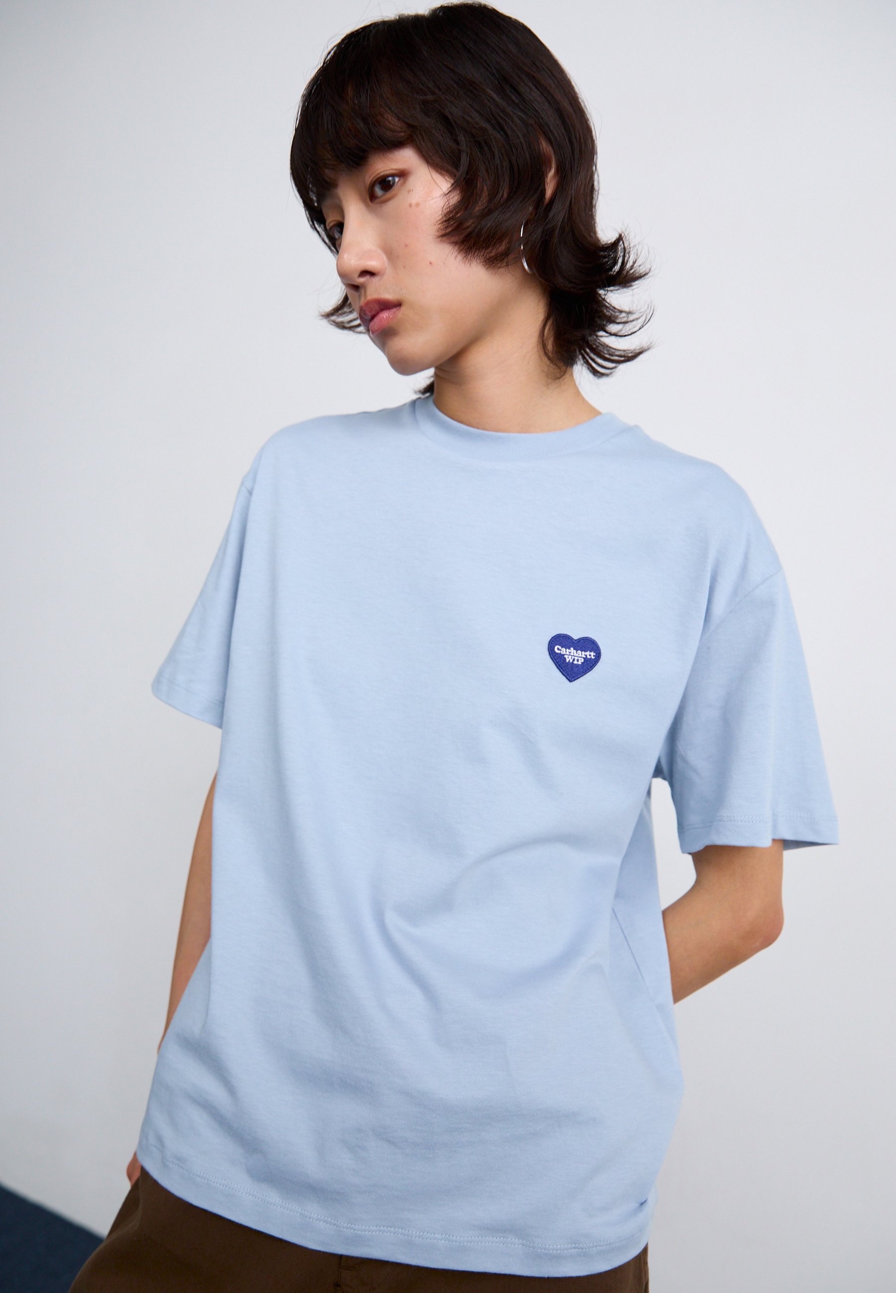 Carhartt WIP HEART - T-shirt estampada - blue fog/azul - Zalando.pt